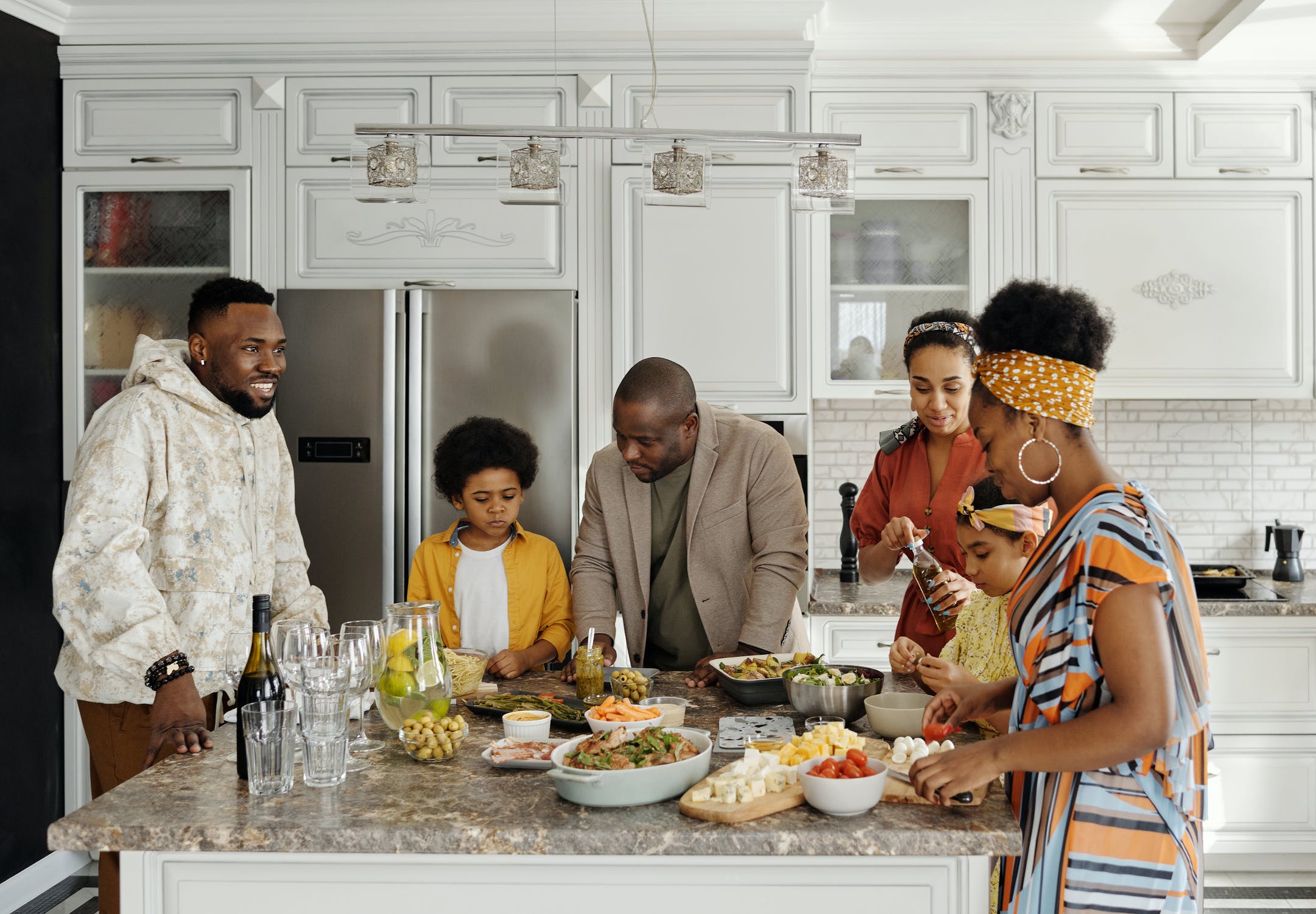 Family Eating Healthy Food
